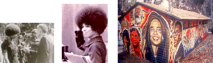 Angela Davis was an instrumental leader, memorialized on the Che Cafe